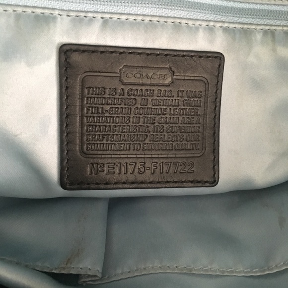 Black Leather Coach Purse - Picture 3 of 5
